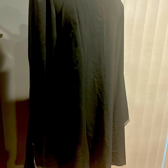 Women Button Down Shirt Blouse Long Sleeve Belted Solid Office Work Dress - Picture 3 of 12